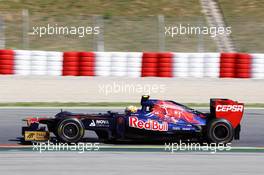 Jean-Eric Vergne (FRA) Scuderia Toro Rosso STR7. 11.05.2012. Formula 1 World Championship, Rd 5, Spanish Grand Prix, Barcelona, Spain, Practice Day