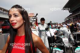 Grid girl. 10.05.2012. Formula 1 World Championship, Rd 5, Spanish Grand Prix, Barcelona, Spain, Race Day