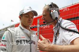 Nico Rosberg (GER) Mercedes AMG F1 on the grid. 10.05.2012. Formula 1 World Championship, Rd 5, Spanish Grand Prix, Barcelona, Spain, Race Day