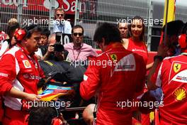 Fernando Alonso (ESP) Ferrari on the grid. 10.05.2012. Formula 1 World Championship, Rd 5, Spanish Grand Prix, Barcelona, Spain, Race Day