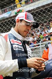 Pastor Maldonado (VEN) Williams on the grid. 10.05.2012. Formula 1 World Championship, Rd 5, Spanish Grand Prix, Barcelona, Spain, Race Day