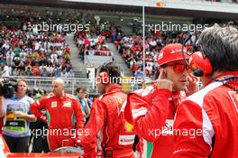 Fernando Alonso (ESP) Ferrari on the grid. 10.05.2012. Formula 1 World Championship, Rd 5, Spanish Grand Prix, Barcelona, Spain, Race Day