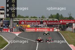 Felipe Massa (BRA), Scuderia Ferrari and Jenson Button (GBR), McLaren Mercedes  13.05.2012. Formula 1 World Championship, Rd 5, Spanish Grand Prix, Barcelona, Spain, Race Day