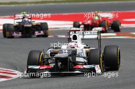 Kamui Kobayashi (JPN) Sauber C31. 10.05.2012. Formula 1 World Championship, Rd 5, Spanish Grand Prix, Barcelona, Spain, Race Day