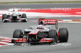 Jenson Button (GBR) McLaren MP4/27. 10.05.2012. Formula 1 World Championship, Rd 5, Spanish Grand Prix, Barcelona, Spain, Race Day