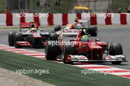 Felipe Massa (BRA) Ferrari F2012. 10.05.2012. Formula 1 World Championship, Rd 5, Spanish Grand Prix, Barcelona, Spain, Race Day