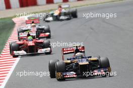 Jean-Eric Vergne (FRA) Scuderia Toro Rosso STR7. 10.05.2012. Formula 1 World Championship, Rd 5, Spanish Grand Prix, Barcelona, Spain, Race Day