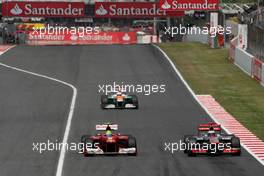 Felipe Massa (BRA), Scuderia Ferrari and Jenson Button (GBR), McLaren Mercedes  13.05.2012. Formula 1 World Championship, Rd 5, Spanish Grand Prix, Barcelona, Spain, Race Day