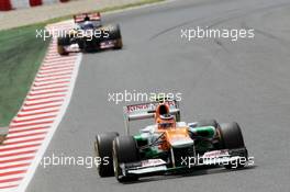 Nico Hulkenberg (GER) Sahara Force India F1 VJM05. 10.05.2012. Formula 1 World Championship, Rd 5, Spanish Grand Prix, Barcelona, Spain, Race Day