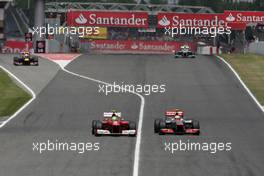 Felipe Massa (BRA), Scuderia Ferrari and Lewis Hamilton (GBR), McLaren Mercedes  13.05.2012. Formula 1 World Championship, Rd 5, Spanish Grand Prix, Barcelona, Spain, Race Day