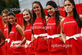 Santander grid girls. 12.05.2012. Formula 1 World Championship, Rd 5, Spanish Grand Prix, Barcelona, Spain, Qualifying Day