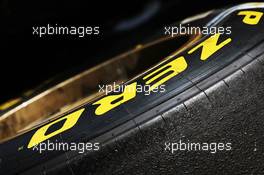 Pirelli tyre. 12.05.2012. Formula 1 World Championship, Rd 5, Spanish Grand Prix, Barcelona, Spain, Qualifying Day