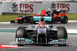 Michael Schumacher (GER) Mercedes AMG F1 W03. 12.05.2012. Formula 1 World Championship, Rd 5, Spanish Grand Prix, Barcelona, Spain, Qualifying Day