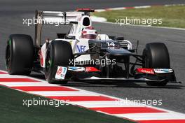 Kamui Kobayashi (JPN) Sauber C31. 12.05.2012. Formula 1 World Championship, Rd 5, Spanish Grand Prix, Barcelona, Spain, Qualifying Day