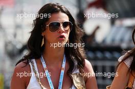 A woman in the paddock. 12.05.2012. Formula 1 World Championship, Rd 5, Spanish Grand Prix, Barcelona, Spain, Qualifying Day