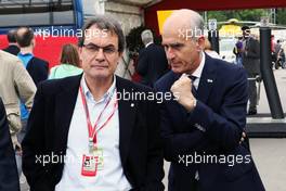 Artur Mas (ESP) President of the Generalitat de Catalunya (Left). 10.05.2012. Formula 1 World Championship, Rd 5, Spanish Grand Prix, Barcelona, Spain, Race Day