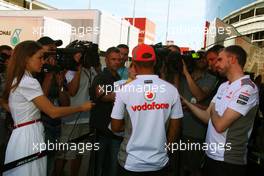 Lewis Hamilton (GBR) McLaren. 10.05.2012. Formula 1 World Championship, Rd 5, Spanish Grand Prix, Barcelona, Spain, Preparation Day