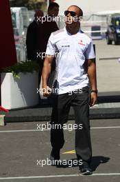 Lewis Hamilton (GBR) McLaren. 10.05.2012. Formula 1 World Championship, Rd 5, Spanish Grand Prix, Barcelona, Spain, Preparation Day