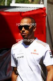 Lewis Hamilton (GBR) McLaren. 10.05.2012. Formula 1 World Championship, Rd 5, Spanish Grand Prix, Barcelona, Spain, Preparation Day