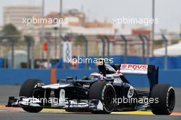 Valtteri Bottas (FIN) Williams FW34 Third Driver. 22.06.2012. Formula 1 World Championship, Rd 8, European Grand Prix, Valencia, Spain, Practice Day