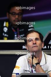 Luis Perez-Sala (ESP) HRT Formula One Team, Team Prinicpal in the FIA Press Conference. 22.06.2012. Formula 1 World Championship, Rd 8, European Grand Prix, Valencia, Spain, Practice Day