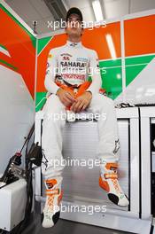 Jules Bianchi (FRA) Sahara Force India F1 Team Third Driver. 22.06.2012. Formula 1 World Championship, Rd 8, European Grand Prix, Valencia, Spain, Pactice Day