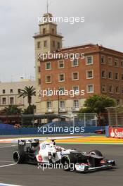 Kamui Kobayashi (JPN) Sauber C31. 22.06.2012. Formula 1 World Championship, Rd 8, European Grand Prix, Valencia, Spain, Practice Day