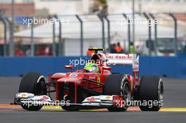 Felipe Massa (BRA) Ferrari F2012. 22.06.2012. Formula 1 World Championship, Rd 8, European Grand Prix, Valencia, Spain, Practice Day