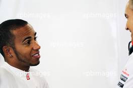 (L to R): Lewis Hamilton (GBR) McLaren with Martin Whitmarsh (GBR) McLaren Chief Executive Officer. 22.06.2012. Formula 1 World Championship, Rd 8, European Grand Prix, Valencia, Spain, Pactice Day