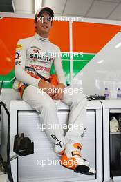 Jules Bianchi (FRA) Sahara Force India F1 Team Third Driver. 22.06.2012. Formula 1 World Championship, Rd 8, European Grand Prix, Valencia, Spain, Pactice Day