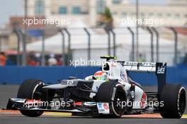 Sergio Perez (MEX) Sauber C31. 22.06.2012. Formula 1 World Championship, Rd 8, European Grand Prix, Valencia, Spain, Practice Day