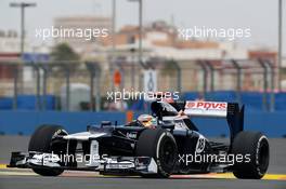 Pastor Maldonado (VEN) Williams FW34. 22.06.2012. Formula 1 World Championship, Rd 8, European Grand Prix, Valencia, Spain, Practice Day