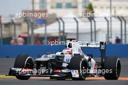 Kamui Kobayashi (JPN) Sauber C31. 22.06.2012. Formula 1 World Championship, Rd 8, European Grand Prix, Valencia, Spain, Practice Day