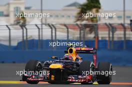 Mark Webber (AUS) Red Bull Racing RB8. 22.06.2012. Formula 1 World Championship, Rd 8, European Grand Prix, Valencia, Spain, Practice Day