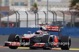 Jenson Button (GBR) McLaren MP4/27. 22.06.2012. Formula 1 World Championship, Rd 8, European Grand Prix, Valencia, Spain, Practice Day