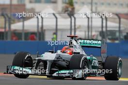 Michael Schumacher (GER) Mercedes AMG F1 W03. 22.06.2012. Formula 1 World Championship, Rd 8, European Grand Prix, Valencia, Spain, Practice Day