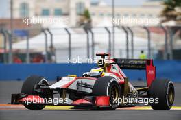 Pedro De La Rosa (ESP) HRT Formula 1 Team F112. 22.06.2012. Formula 1 World Championship, Rd 8, European Grand Prix, Valencia, Spain, Practice Day