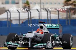 Michael Schumacher (GER) Mercedes AMG F1 W03. 22.06.2012. Formula 1 World Championship, Rd 8, European Grand Prix, Valencia, Spain, Practice Day