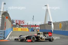 Romain Grosjean (FRA) Lotus F1 E20. 22.06.2012. Formula 1 World Championship, Rd 8, European Grand Prix, Valencia, Spain, Practice Day
