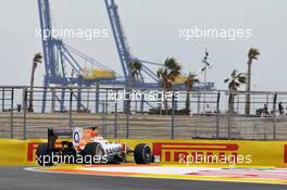 Paul di Resta (GBR) Sahara Force India VJM05. 22.06.2012. Formula 1 World Championship, Rd 8, European Grand Prix, Valencia, Spain, Practice Day