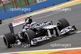 Valtteri Bottas (FIN) Williams FW34 Third Driver. 22.06.2012. Formula 1 World Championship, Rd 8, European Grand Prix, Valencia, Spain, Practice Day