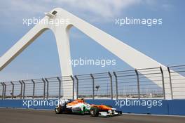 Nico Hulkenberg (GER) Sahara Force India F1 VJM05. 22.06.2012. Formula 1 World Championship, Rd 8, European Grand Prix, Valencia, Spain, Practice Day