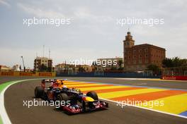 Sebastian Vettel (GER) Red Bull Racing RB8. 22.06.2012. Formula 1 World Championship, Rd 8, European Grand Prix, Valencia, Spain, Practice Day