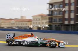 Paul di Resta (GBR) Sahara Force India VJM05. 22.06.2012. Formula 1 World Championship, Rd 8, European Grand Prix, Valencia, Spain, Practice Day