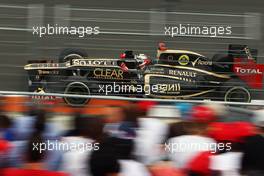 Kimi Raikkonen (FIN) Lotus F1 E20. 22.06.2012. Formula 1 World Championship, Rd 8, European Grand Prix, Valencia, Spain, Practice Day