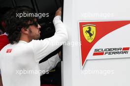 Fernando Alonso (ESP) Ferrari. 22.06.2012. Formula 1 World Championship, Rd 8, European Grand Prix, Valencia, Spain, Practice Day