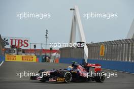 Jean-Eric Vergne (FRA) Scuderia Toro Rosso STR7. 22.06.2012. Formula 1 World Championship, Rd 8, European Grand Prix, Valencia, Spain, Practice Day