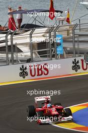 Fernando Alonso (ESP) Ferrari F2012. 22.06.2012. Formula 1 World Championship, Rd 8, European Grand Prix, Valencia, Spain, Practice Day