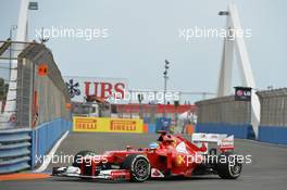 Fernando Alonso (ESP) Ferrari F2012. 22.06.2012. Formula 1 World Championship, Rd 8, European Grand Prix, Valencia, Spain, Practice Day
