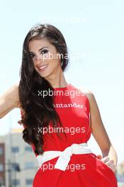 Grid girl. 24.06.2012. Formula 1 World Championship, Rd 8, European Grand Prix, Valencia, Spain, Race Day